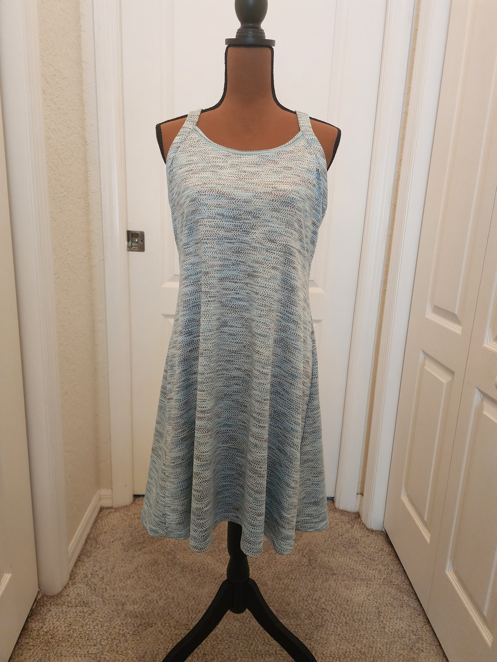Mondetta Light Blue and Gray Racerback Active Dress Pickle Ball Tennis XL